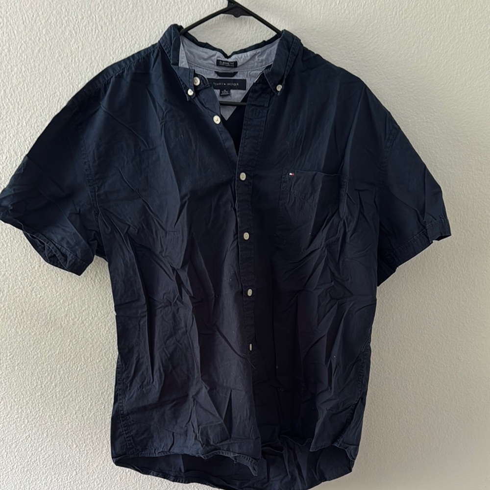 Tommy Hilfiger Men's Navy Blue Shirt